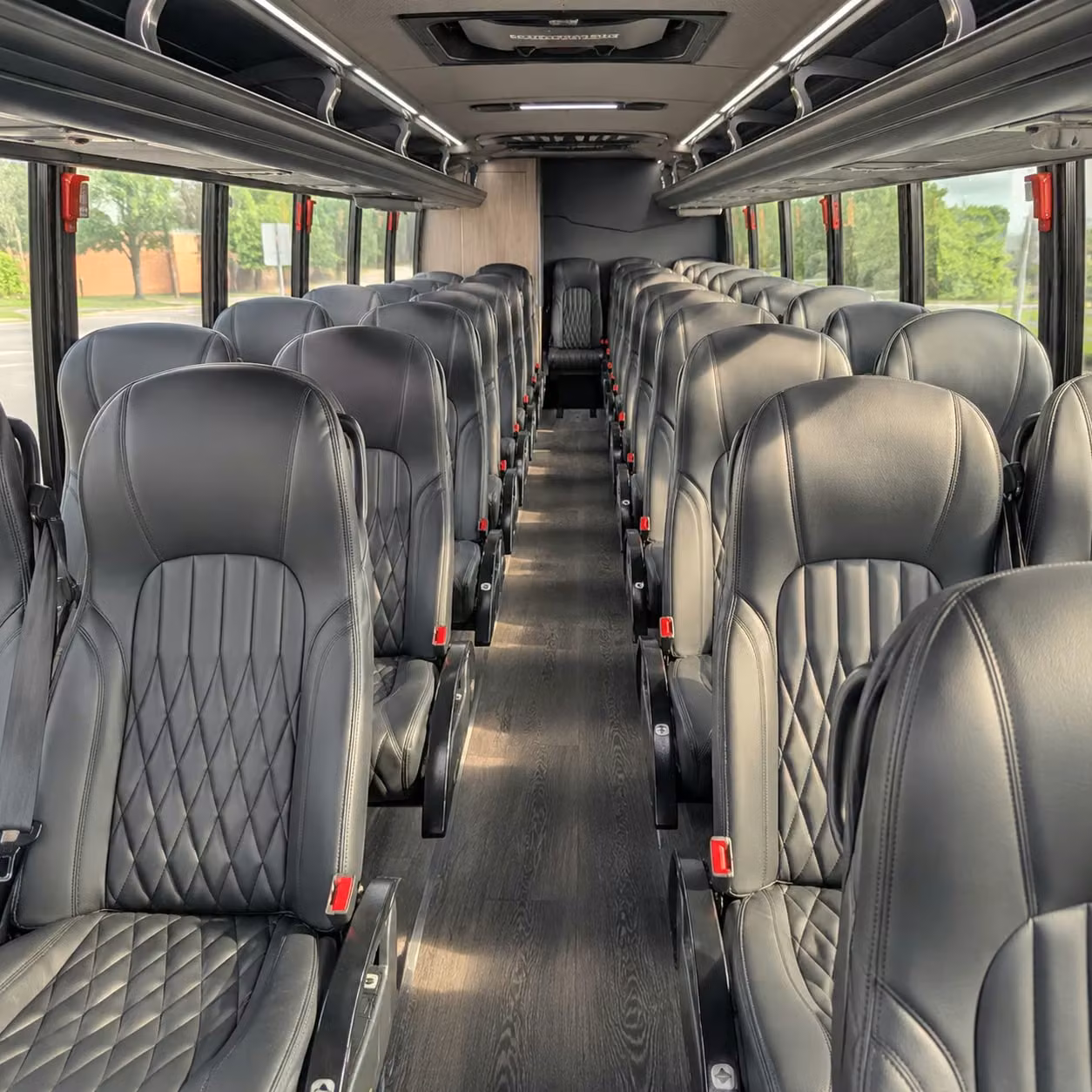 28 passenger minibus interior