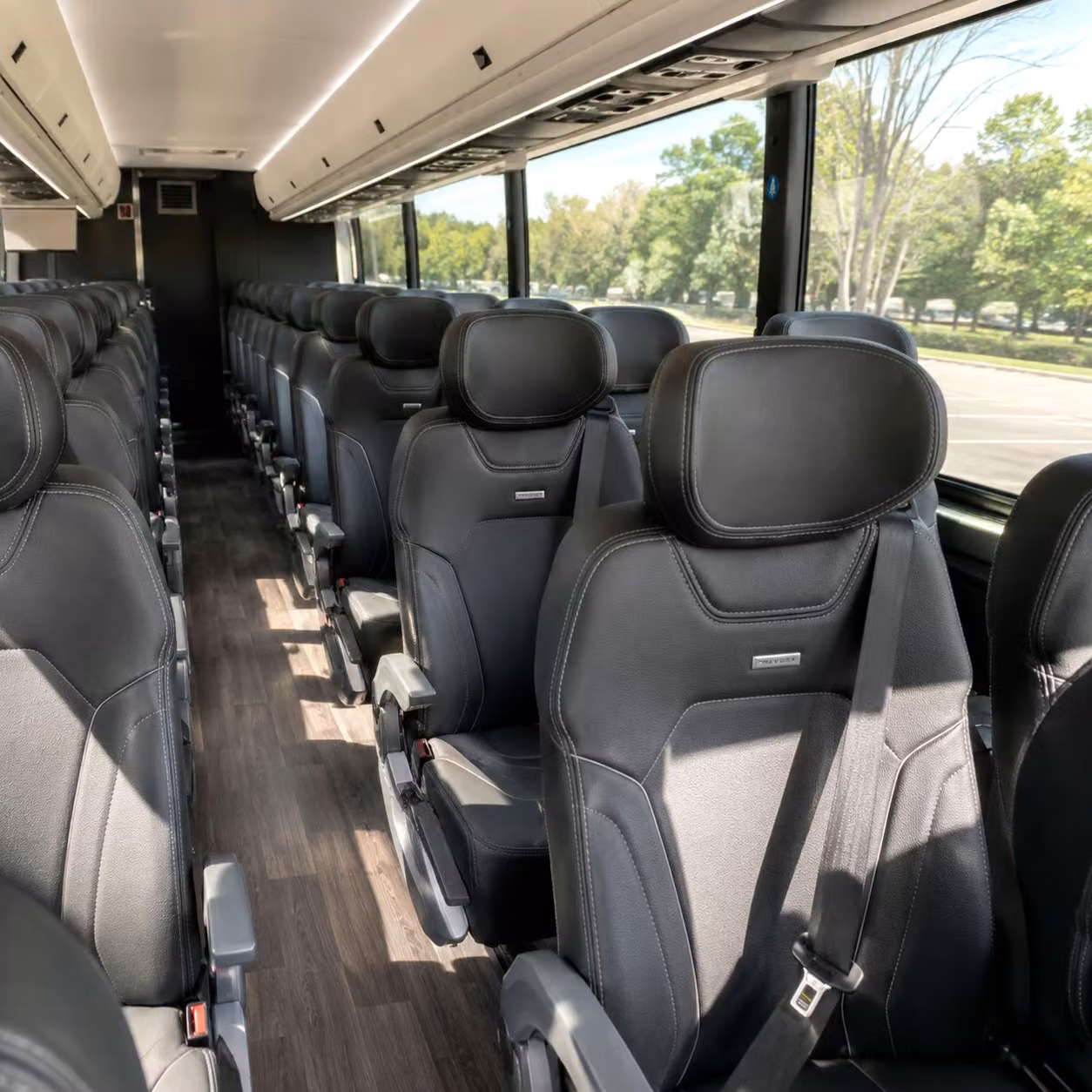 hammond charter bus interior gallery